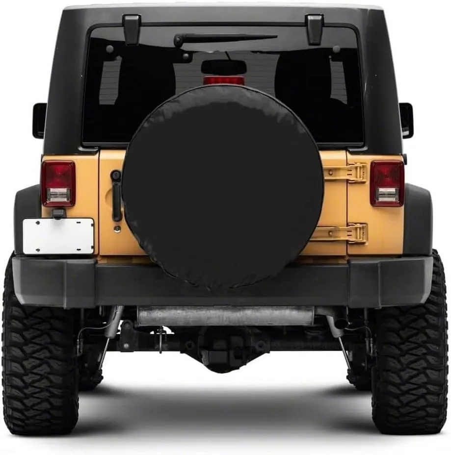 Black Spare Tire Cover XL 32 33 Inch For Toyota Land Cruiser Jeep Gladiator SUV